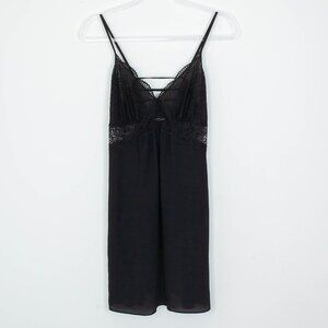 INC International‎ Concepts Lace Babydoll Slip Dress Size M Black Intimate Sexy